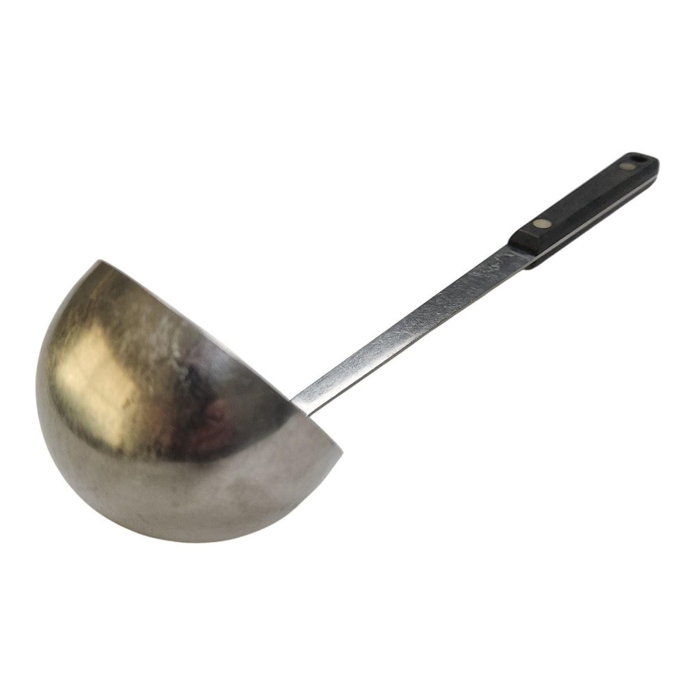 VTG FLINT Soup Ladle‎ Stainless Steel USA Riveted Handle